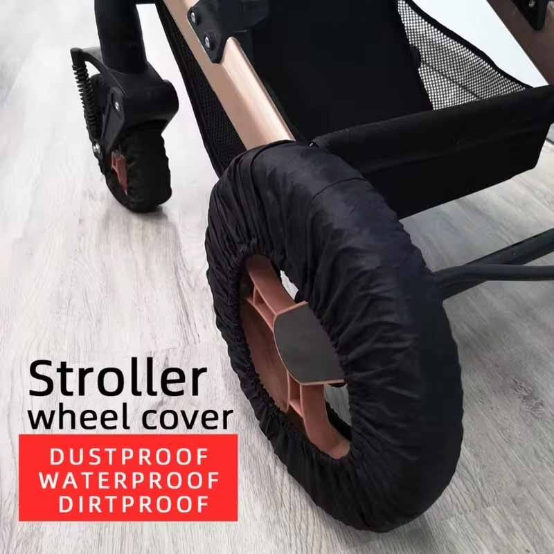 Infant Pushchair Wheel Dustproof Cover Baby Stroller Tire Protector AntiDirty Oxford Cloth Case 1