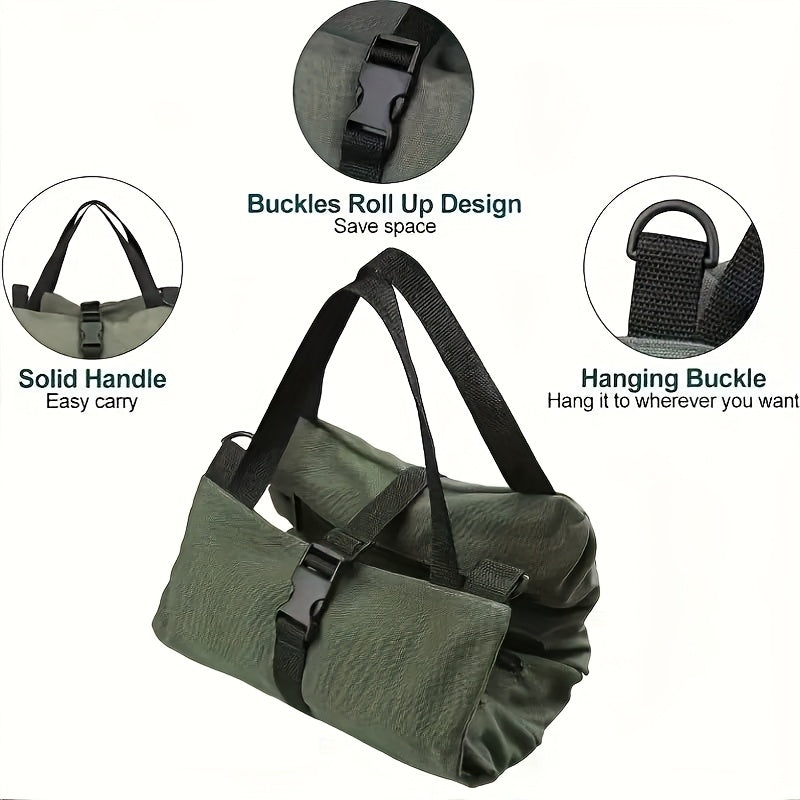 Oxford Fabric Multi-Tool Organizer, Heavy-Duty Roll-Up Tool Bag, All-in-One Garage Storage for Carpenters