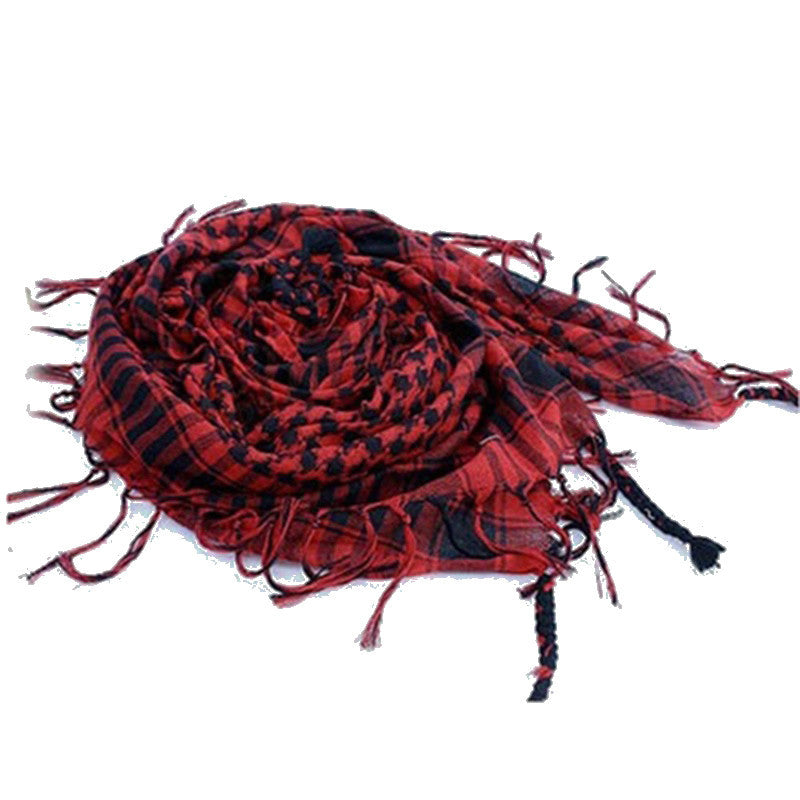 Unisex Tactical Arab Scarf, Lightweight Army Plaid Scarf, Fashion Military Warm Scarf