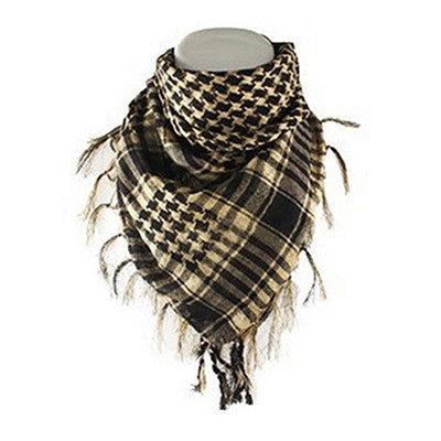 Unisex Tactical Arab Scarf, Lightweight Army Plaid Scarf, Fashion Military Warm Scarf
