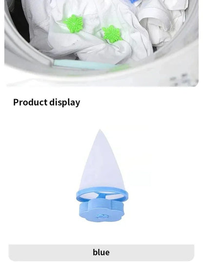 Plum Blossom Laundry Lint Filter Ball Reusable Washing Machine Hair Catcher 11