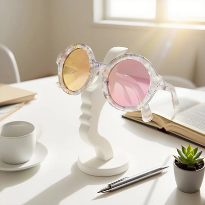 Human Face Eyeglass Holder Stand, Artistic Storage Solution for Desk Nightstand, Practical Minimalist Glasses Organizer