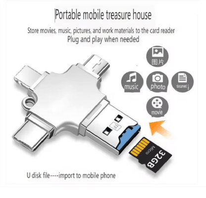 4 In 1 USB C Memory Card Reader 3