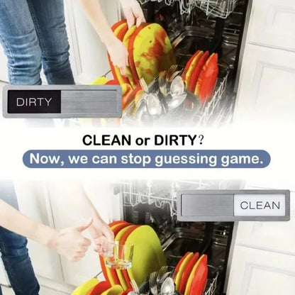 Dishwasher Magnet Clean Dirty Sign Kitchen Organizer Fridge Magnet Home Decor 2