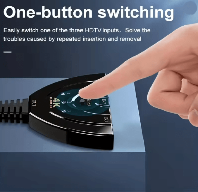 4K HDMI Switch 3 Port Hub 2
