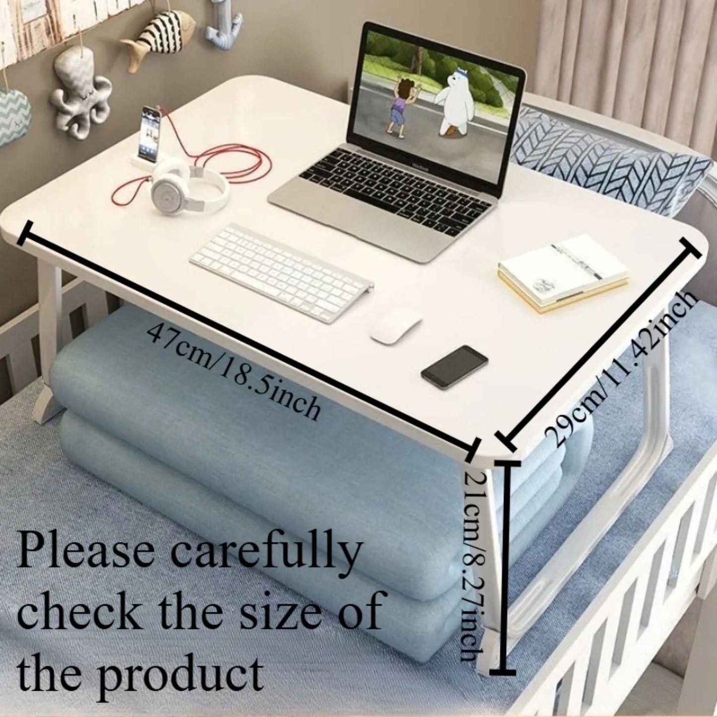 ErgoBreeze Portable Bamboo Lap Desk  Lightweight Foldable  ComfortFocused Workstation 5