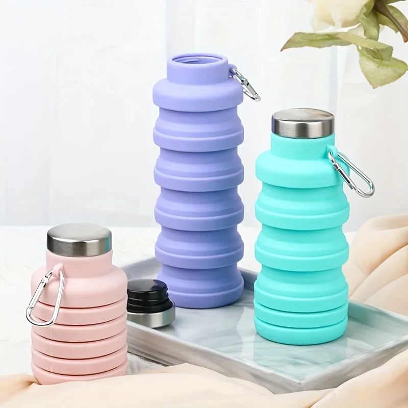 UltraFlex Collapsible Silicone Water Bottle  Lightweight BPAFree TravelReady Hydration Companion 1