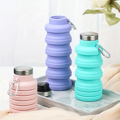 UltraFlex Collapsible Silicone Water Bottle  Lightweight BPAFree TravelReady Hydration Companion 1