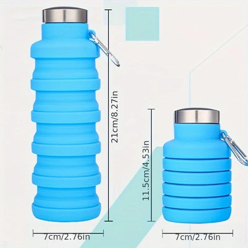 UltraFlex Collapsible Silicone Water Bottle  Lightweight BPAFree TravelReady Hydration Companion 2