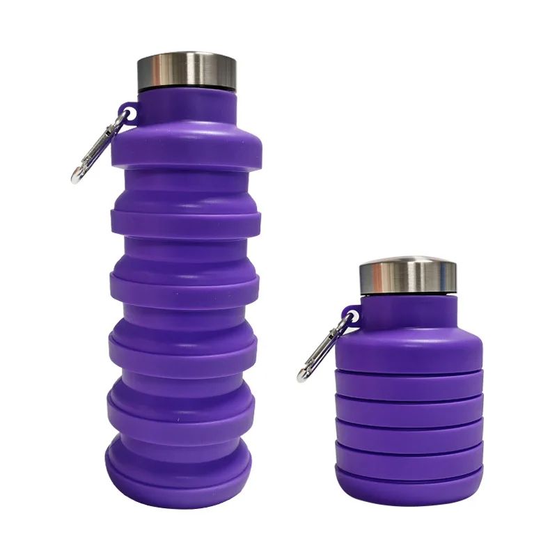UltraFlex Collapsible Silicone Water Bottle  Lightweight BPAFree TravelReady Hydration Companion 8