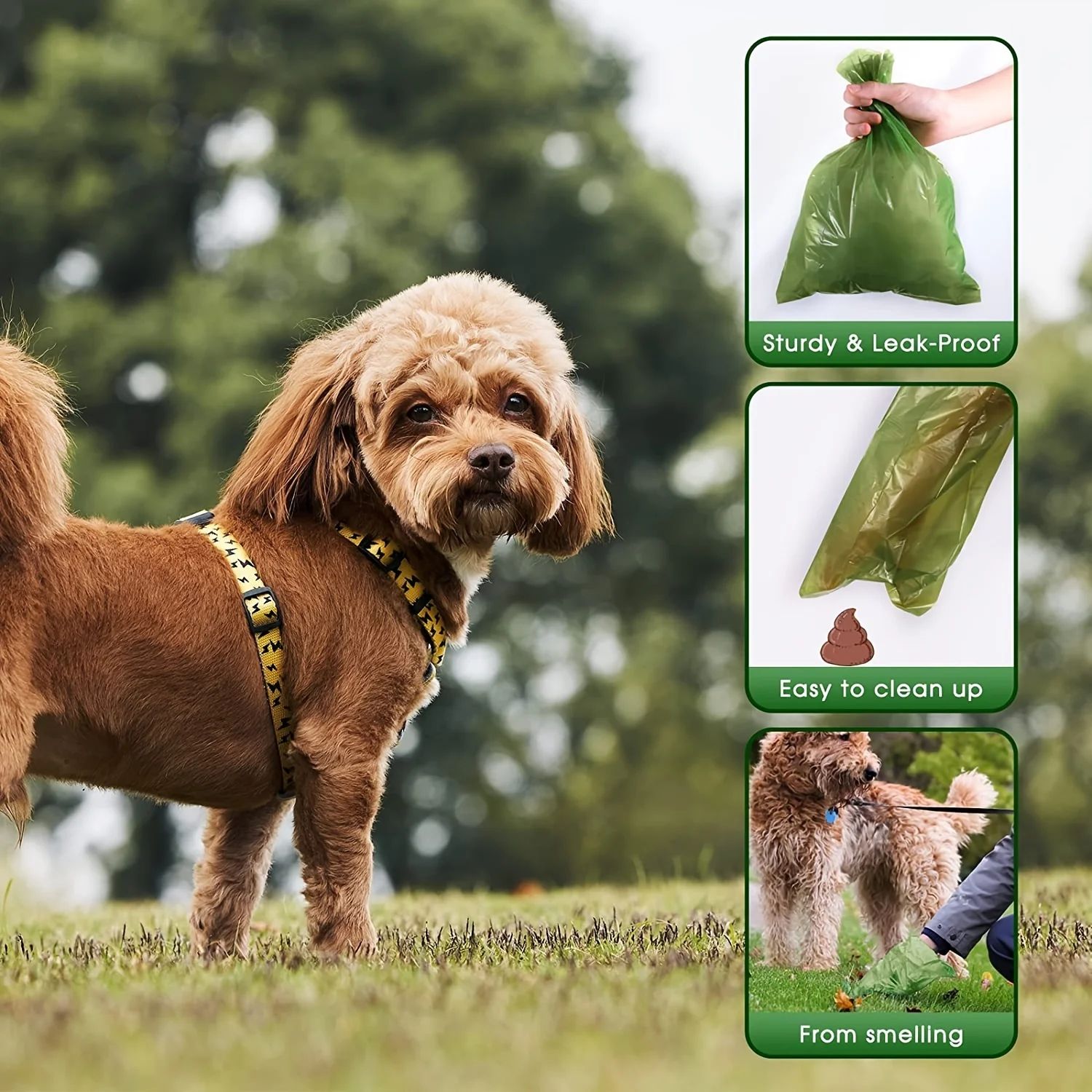 Bulk PawPrint Leak Proof Dog Poop Bags  540 Pack Pet Waste Bag Refill Rolls 5