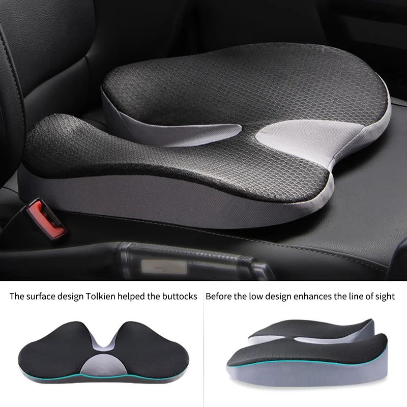 Premium Orthopedic Memory Foam Seat Cushion  Tailbone  Sciatica Pain Relief Coccyx Cushion 1