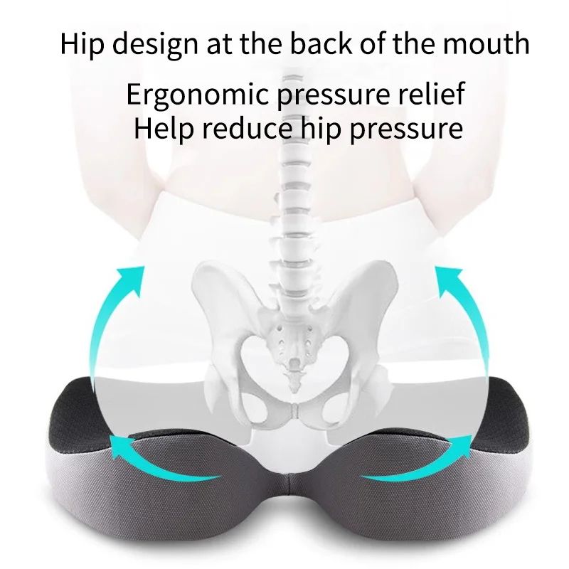 Premium Orthopedic Memory Foam Seat Cushion  Tailbone  Sciatica Pain Relief Coccyx Cushion 3