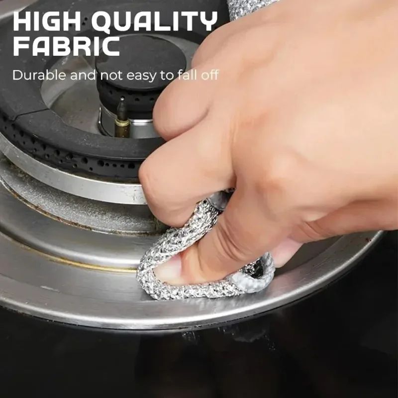 Multipurpose Wire Cleaning Cloths NonStick Oil Dishwashing Rags For Kitchen Use 6