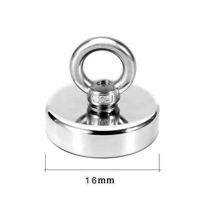 Super Strong Neodymium Fishing Magnet Heavy Duty Salvage Magnet With Eyebolt 18