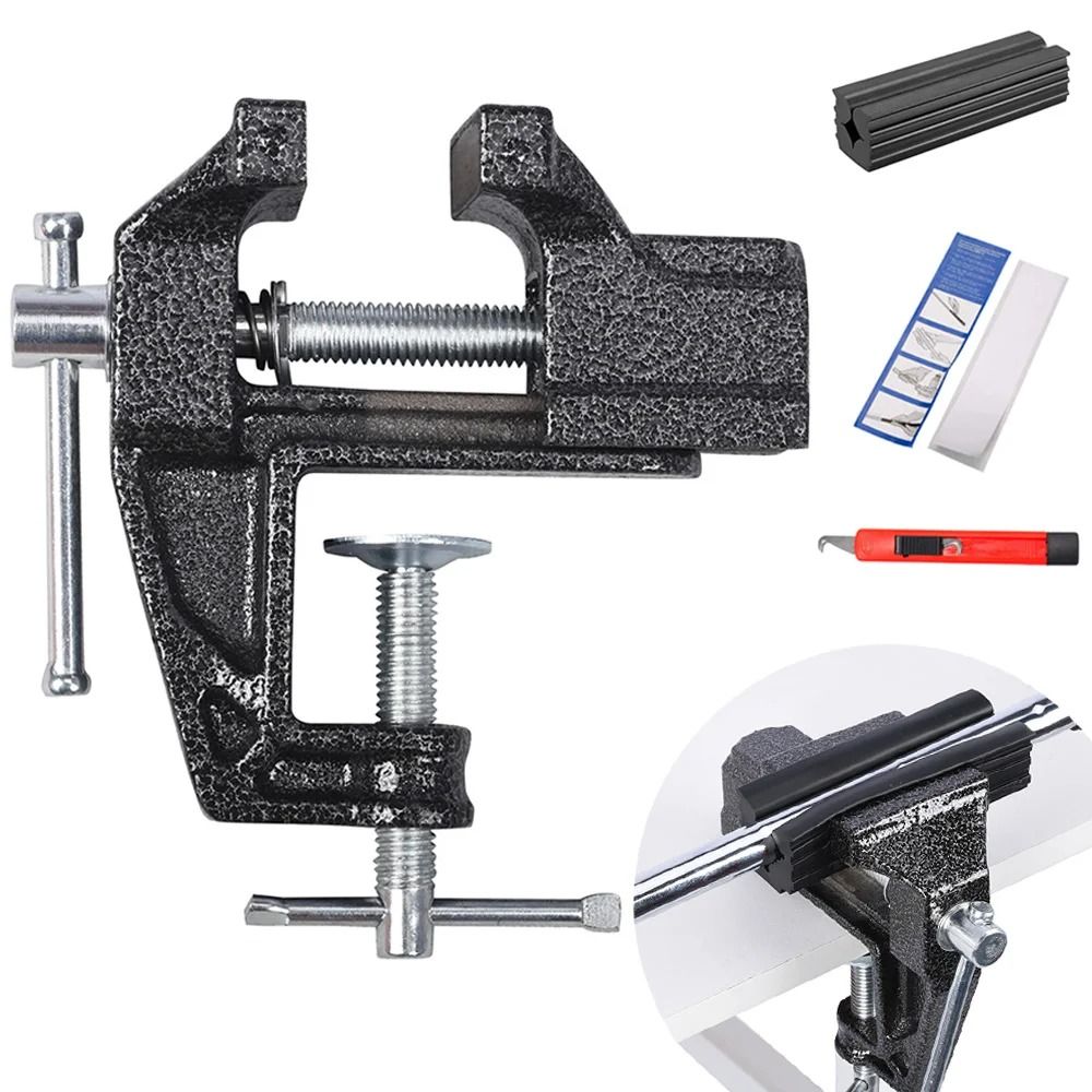 Golf Grip Replacement Tool Set – Four Piece Bench Clamp and Grip Installation Kit
