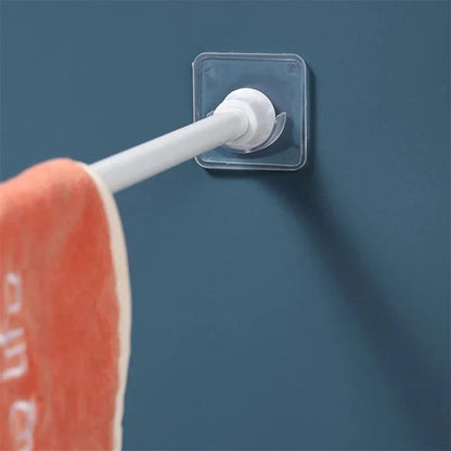 PunchFree Telescopic Pole Support Bracket Adjustable NailFree Rod Holder Wall Hooks 268Pcs 5
