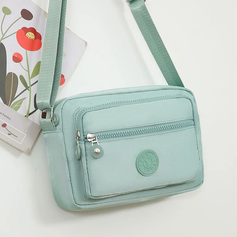 Everyday Mint Nylon Crossbody  Lightweight Adjustable Shoulder Bag 11