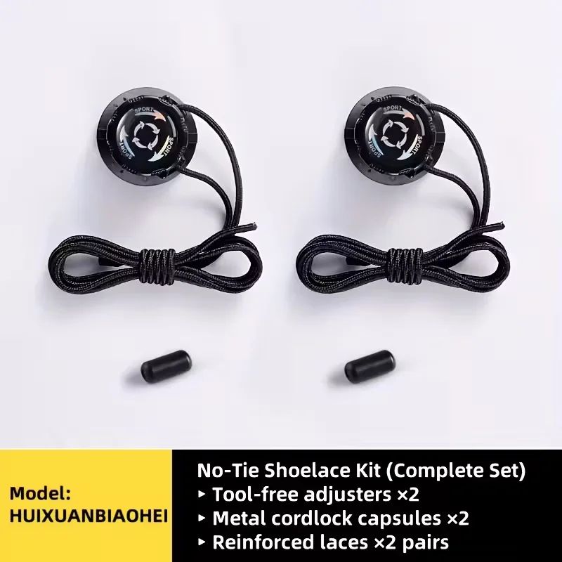 NoTie Shoe Locks Rotating Buckle QuickAdjust System For Sports  Outdoor Shoes 6pcs1 Pair 5