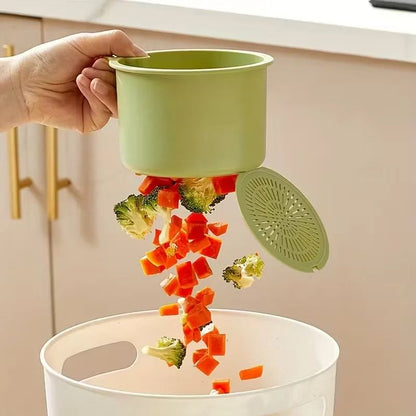 PressType Drain Basket MultiFunctional Food Strainer And Sink Organizer For Kitchen  Bathroom 3