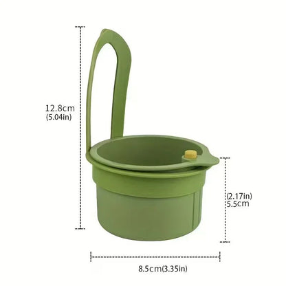 PressType Drain Basket MultiFunctional Food Strainer And Sink Organizer For Kitchen  Bathroom 5