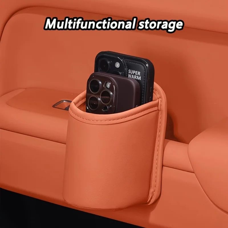 CarEase FauxLeather ClipOn Cup  Storage Holder 4