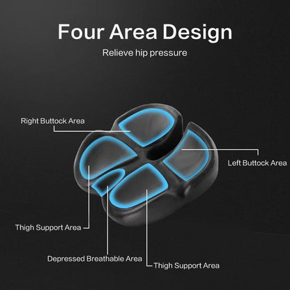 ErgoRest MemoryFoam Seat Cushion  Comfort  Tailbone Relief For Long Sitting 3