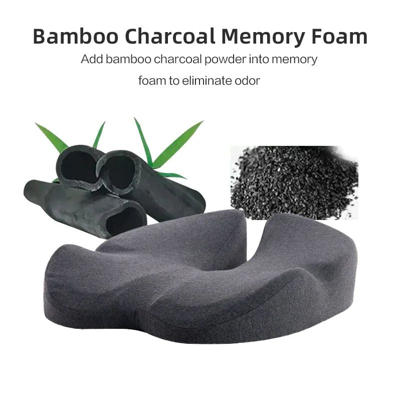 ErgoRest MemoryFoam Seat Cushion  Comfort  Tailbone Relief For Long Sitting 4