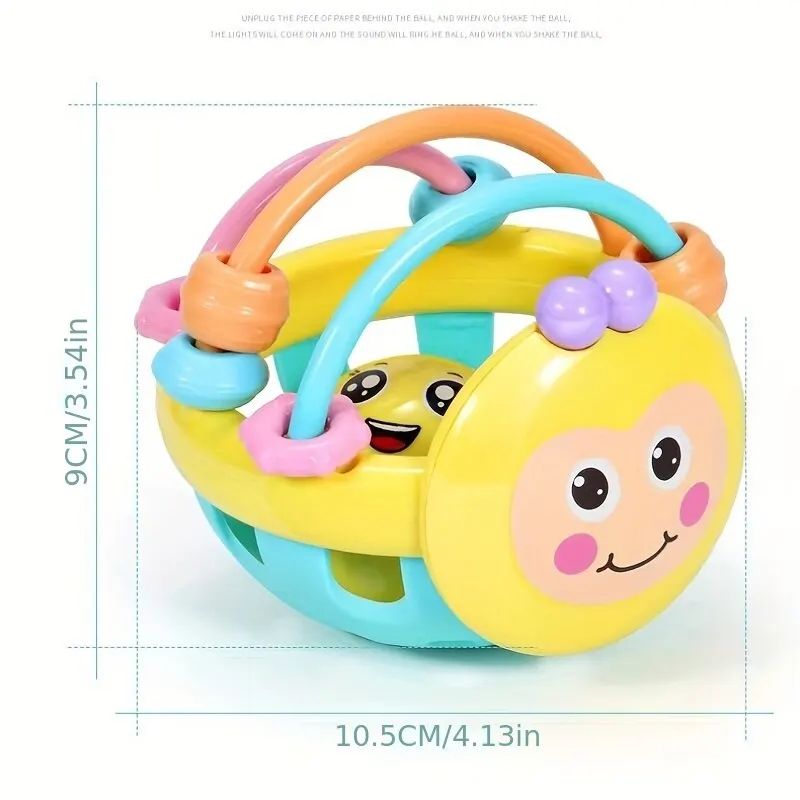 Bendy Baby Rattle Development Ball  SoftGrip Sensory Learning Toy For Infants 1