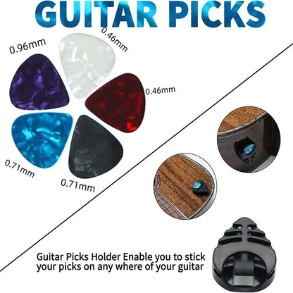 ProGrip MultiSet Guitar Capo Kit For Acoustic  Electric Guitars 2