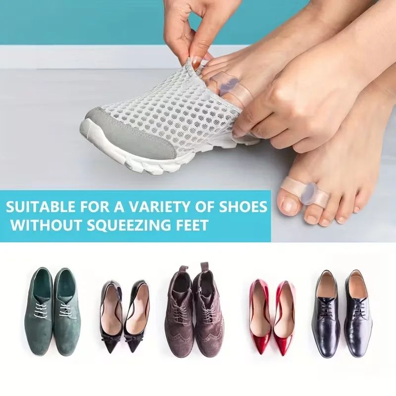 6 Pack Silicone Toe Separators Soft Durable Washable Reusable Toe Spacers For Comfort 3