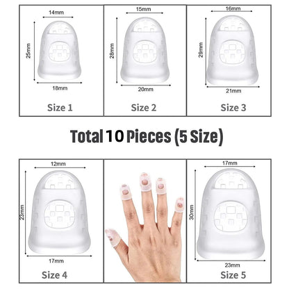 Silicone Guitar Finger Protectors Set  Comfortable AntiSlip Fingertip Guards For PainFree Playing 1