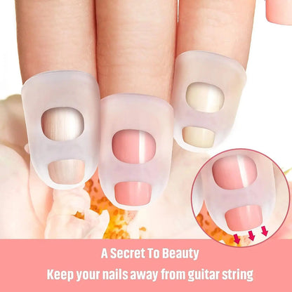 Silicone Guitar Finger Protectors Set  Comfortable AntiSlip Fingertip Guards For PainFree Playing 4
