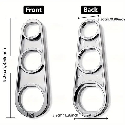 Universal 6in1 Faucet Aerator Key Wrench HeavyDuty Zinc Alloy Tool For Kitchen  Bathroom 5