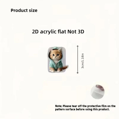 Cartoon Cat Cable Protectors For TypeC Charging Cables AntiBreak Cute Cable Saver 2 Pack 4