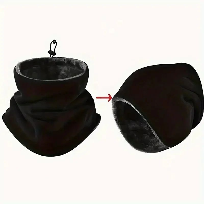 Mens Thermal Neck Gaiter Windproof Breathable Knit With Fleece Lining For Winter Cycling  Outdoors 1