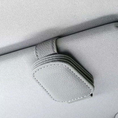 Universal Car Visor Clip Sunglasses Card And Ticket Holder Durable Compact Organizer 5