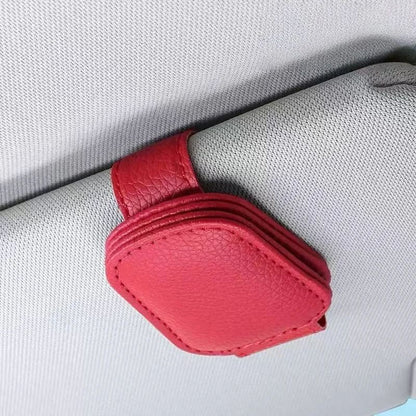 Universal Car Visor Clip Sunglasses Card And Ticket Holder Durable Compact Organizer 6