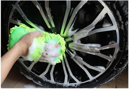 Microfiber Car Washing Sponge And Detailing Glove Set For Easy Vehicle Cleaning 2