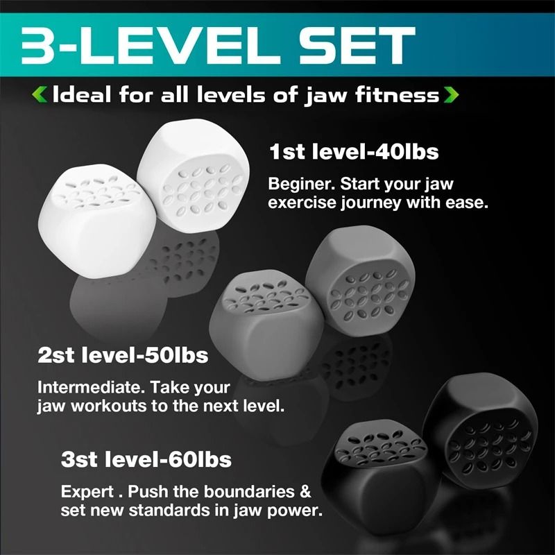 Anti Aging Jaw Exerciser Silicone Face Toning Balls For Jawline Training 3