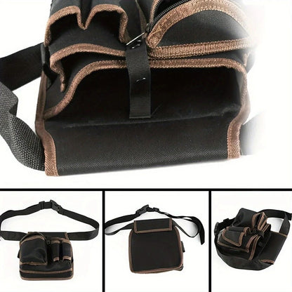 Compact MultiPurpose Electrician Tool Bag  WaistMounted Maintenance Pouch 3