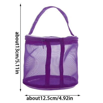 Portable Mesh Yarn Storage  Crochet Project Bag Organizer 3