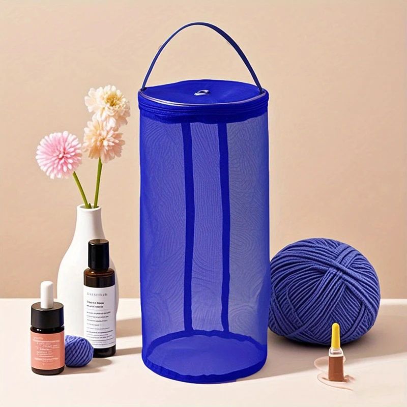 Portable Mesh Yarn Storage  Crochet Project Bag Organizer 4