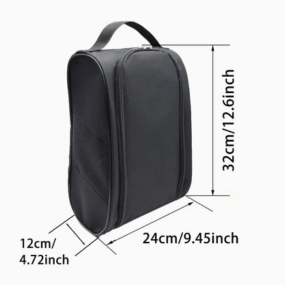 Portable Oxford Cloth Golf Shoe Bag  Breathable  Lightweight Shoe Carrier 4