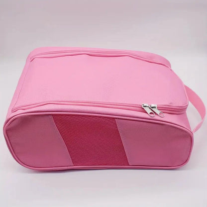 Portable Oxford Cloth Golf Shoe Bag  Breathable  Lightweight Shoe Carrier 12