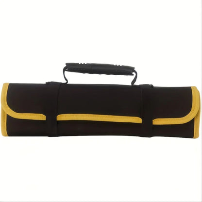 Compact 22Pocket Canvas Wrench Roll  Portable Tool Roll Bag For Hand Tools 10
