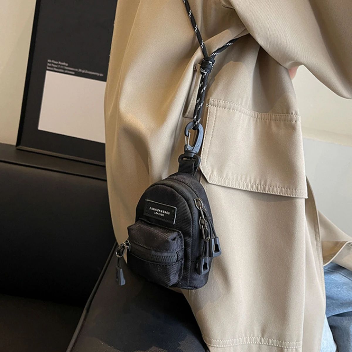 KoreanStyle Mini Shoulder Bag  Travel Coin Purse Set  Compact Crossbody Storage For Daily Essential 4