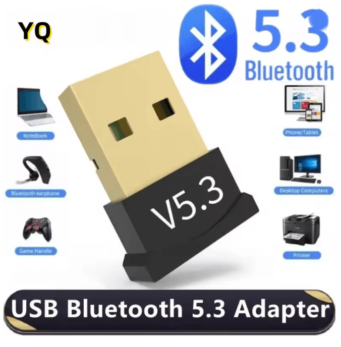 USB Bluetooth Adapter 5.3 Wireless Audio Receiver for PC