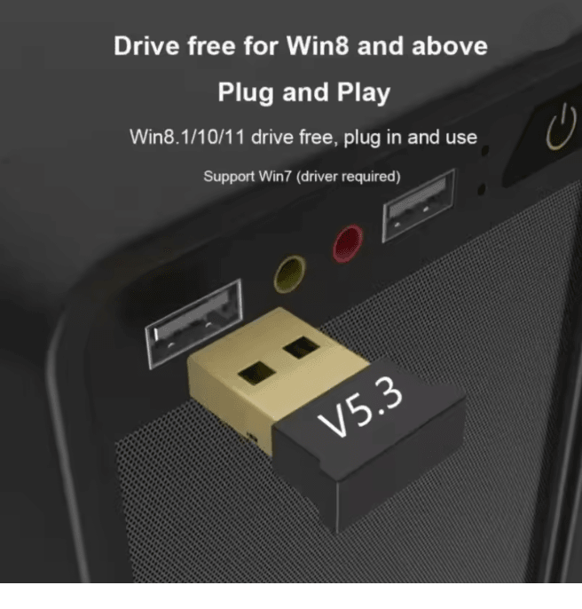 USB Bluetooth Adapter 53 Wireless Audio Receiver For PC 3