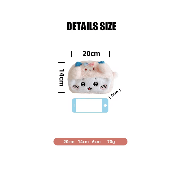 Cute Plush Pencil Case For Girls And Students 3